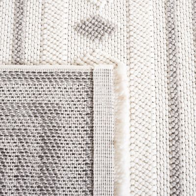 SAFAVIEH Area Rug 8x10 - Lotus Collection - Large - Ivory & Grey, Rustic Non-Shedding & Easy Cleaning, Ideal for Living Room, Bedroom, Office, Dining Space (LOT104A)