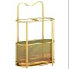 Fodalob Metal Umbrella Rack Stand Free Standing Umbrella Holder for Home Entryway/Office/Hotel/Hall/Bar - Gold Iron, 11.8x5.9x23.6inch view 1