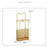Fodalob Metal Umbrella Rack Stand Free Standing Umbrella Holder for Home Entryway/Office/Hotel/Hall/Bar - Gold Iron, 11.8x5.9x23.6inch view 2