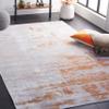 SAFAVIEH Washable Rug Tacoma Collection - 6' x 9', Grey & Rust, Slip Resistant & Easy to Clean, Ideal for Living Room, Bedroom, Home Office, Dining Space (TAC808P) view 1