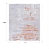 SAFAVIEH Washable Rug Tacoma Collection - 6' x 9', Grey & Rust, Slip Resistant & Easy to Clean, Ideal for Living Room, Bedroom, Home Office, Dining Space (TAC808P) view 2