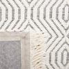 SAFAVIEH Marbella Collection Accent Rug - 3' x 5', Ivory & Black, Handmade Boho Geometric Fringe Wool, Ideal for High Traffic Areas in Entryway, Living Room, Bedroom (MRB201A) view 1