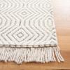 SAFAVIEH Marbella Collection Accent Rug - 3' x 5', Ivory & Black, Handmade Boho Geometric Fringe Wool, Ideal for High Traffic Areas in Entryway, Living Room, Bedroom (MRB201A) view 2