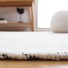 SAFAVIEH Marbella Collection Accent Rug - 3' x 5', Ivory & Black, Handmade Boho Geometric Fringe Wool, Ideal for High Traffic Areas in Entryway, Living Room, Bedroom (MRB201A) view 3