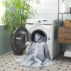 SAFAVIEH Washable Rug Faux Rabbit Fur Shag Collection - 6' Square, Light Grey, Slip Resistant & Easy Cleaning, Ideal for Living Room, Bedroom, Kids Playroom, Nursery, Dining Space (FRF976F) view 2