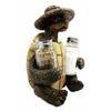 1 Set Of Slow Seasons Camping Turtle With Wicker Hat Salt And Pepper Shakers 7"H view 3