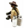 1 Set Of Slow Seasons Camping Turtle With Wicker Hat Salt And Pepper Shakers 7"H view 4