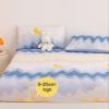 FCLDESHOP Fits Mattress Perfectly Soft Sheet,Kids Room Pure Cotton Skin-Friendly Fitted Sheets, Student Dormitory Cartoon Animation Printing Mattress Protector,Peach,180x200cm view 3