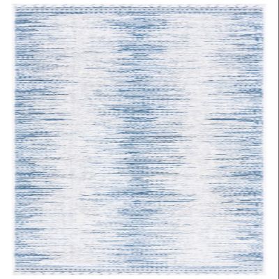SAFAVIEH Alamo Collection Runner Rug - 2'2" x 8', Grey & Blue, Modern Abstract Distressed Design, Non-Shedding & Easy Care, Ideal for High Traffic Areas in Living Room, Bedroom (ALM732M)
