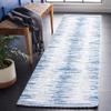 SAFAVIEH Alamo Collection Runner Rug - 2'2" x 8', Grey & Blue, Modern Abstract Distressed Design, Non-Shedding & Easy Care, Ideal for High Traffic Areas in Living Room, Bedroom (ALM732M) view 2