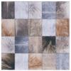 SAFAVIEH Washable Rug Faux Hide Collection - 6' Square, Beige & Brown, Slip Resistant, Western Rustic Decor, Printed Pattern, Ideal for Living Room, Bedroom, Home Office, Dining Space (FAH519C) view 1