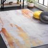 SAFAVIEH Washable Rug Tacoma Collection - 6' x 9', Grey & Rust, Slip Resistant & Easy to Clean, Ideal for Living Room, Bedroom, Home Office, Dining Space (TAC801P) view 1