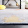SAFAVIEH Washable Rug Tacoma Collection - 6' x 9', Grey & Rust, Slip Resistant & Easy to Clean, Ideal for Living Room, Bedroom, Home Office, Dining Space (TAC801P) view 3