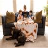 Arepa Blanket, Cobija de Arepa, Venezuelan, Colombian, Double-Sided Throw Blanket, Flannel Arepa Criolla, Soft Throw Blanket, Fun Gift, Novelty, 71 inches, Regalo view 3