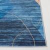 SAFAVIEH Washable Rug Tacoma Collection - 8' x 10', Blue & Gold, Slip Resistant & Easy to Clean, Ideal for Living Room, Bedroom, Home Office, Dining Space (TAC836M) view 3
