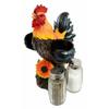 1 Set Of Farm Barnyard Rooster Salt Pepper Shakers Holder Figurine Spice To Crow About view 2
