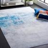 SAFAVIEH Washable Rug Tacoma Collection - 6' x 9', Grey & Blue, Slip Resistant & Easy to Clean, Ideal for Living Room, Bedroom, Home Office, Dining Space (TAC833F) view 2