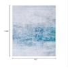 SAFAVIEH Washable Rug Tacoma Collection - 6' x 9', Grey & Blue, Slip Resistant & Easy to Clean, Ideal for Living Room, Bedroom, Home Office, Dining Space (TAC833F) view 3