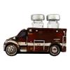 1 Set Of Vintage Red Ambulance Truck Figurine Holder For Glass Salt And Pepper Shakers view 3