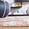 SAFAVIEH Chapel Collection Area Rug - 6'7" Round, Pink & Turquoise, Moroccan Rustic Boho Braided Tassel Design, Non-Shedding & Easy Care, Ideal for High Traffic Areas in Living Room, Bedroom (CHP402U) view 4