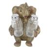 1 Set Of Sitting Elephant With Trunk Up Salt Pepper Shakers Holder view 1