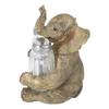 1 Set Of Sitting Elephant With Trunk Up Salt Pepper Shakers Holder view 3