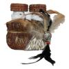 1 Set Of Southwestern Indian Dreamcatcher Feather Salt And Pepper Shakers Holder view 1