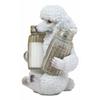 1 Set Of White Puppy Pet Dog Glass Salt And Pepper Shakers Holder view 2
