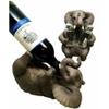 1 Set Of Elephant Pachyderm Wine Bottle & Salt Pepper Shakers Holder Figurine view 1