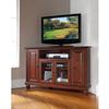 Maykoosh Sophisticated Simplicity 48" Corner Tv Stand in Mahogany, Accommodates Tvs Up to 50", Adjustable Shelves, Concealed Storage, Ideal for Family Rooms. view 2