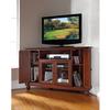 Maykoosh Sophisticated Simplicity 48" Corner Tv Stand in Mahogany, Accommodates Tvs Up to 50", Adjustable Shelves, Concealed Storage, Ideal for Family Rooms. view 3