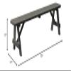 Furniture Barn USA Pine 6' Traditional Bench, Olive Gray view 2