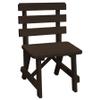 Furniture Barn USA Pine 2' Traditional Backed Bench, Walnut Stain view 1