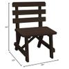 Furniture Barn USA Pine 2' Traditional Backed Bench, Walnut Stain view 2