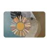 Boho Style Bathroom Rug Abstract Sun Bath Mat Non Slip Machine Washable Tropical Leaves Retro Shower Rugs Home Decorations Soft and Water Absorbent Floor Mats 16"x24" view 1