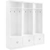 Maykoosh Entryway Storage Set 3-Piece Hall Tree Organizer - Coat Rack Bench with Drawers & Shelves view 1