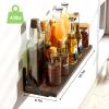 Fixwal Floating Shelves, Width 4.7in Rustic Wood Wall Shelves Set of 8, Wall Storage Shelves for Bedroom, Living Room, Kitchen, Bathroom, Office and Plants (Dark Carbonized Black) view 3