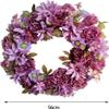 Artificial Floral Wreath Fake Floral Wreaths Spring Summer Garland Front Door Hanging Wreath for Farmhouse Wedding Wall Window Home Decor view 4