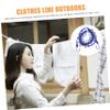 Holibanna 2pcs Portable Windproof Clothesline Elastic Outdoor Drying Line for Camping Travel and Home Use Skid Design for Strong Winds Versatile Clothesline for Backyard Rv Tent and Cruise view 2
