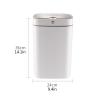 DYPASA Wastepaper Basket Modern Smart Induction Trash Can Square Plastic Automatic Trash Can 18L Household Trash Can with Lid for Living Room Bedroom Kitchen Garbage Can view 2