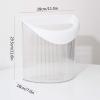 DYPASA Wastepaper Basket Simple Transparent Wall Mounted Trash Can Hanging Waste Bin Under Kitchen Sink Household Plastic Trash Can for Kitchen Cabinet Door Garbage Can view 2