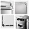 DYPASA Wastepaper Basket Creative Stainless Steel Electric Trash Can Household Automatic Induction Trash Can Rectangular Living Room Kitchen Trash Can with Lid Garbage Can (Size : 18L) view 3