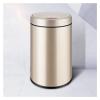 DYPASA Wastepaper Basket Induction Trash Can Touchless Trash Can Round Household Smart Trash Can Metal Trash Can with Lid for Bedroom, Living Room and Bathroom Garbage Can (Size : 12L, Color : Gold) view 1