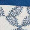 CANNON Abigail Quilt Set Cream and Blue Polyester 3-Piece Full/Queen Quilt Set, Floral Themed, for Men and Women, Oeko-TEX Certified Confidence view 2