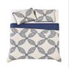 CANNON Abigail Quilt Set Cream and Blue Polyester 3-Piece Full/Queen Quilt Set, Floral Themed, for Men and Women, Oeko-TEX Certified Confidence view 4