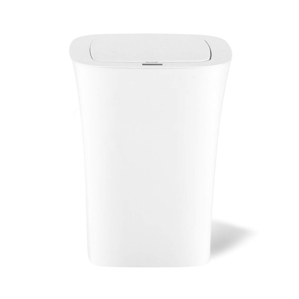 DYPASA Wastepaper Basket Waterproof Smart Trash Can Household Induction Trash Can with Lid 10L/2.6 Gallon Plastic Automatic Trash Can for Bedroom Kitchen Bathroom Garbage Can