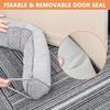 Triangle Under Door Draft Stopper Noise Blocker 34 Inches for Door Bottom Air Seal Insulation and Soundproof, Heavy Duty Weather Guard Snake Stripping, Gray view 3