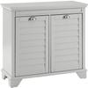 Maykoosh Classic Comfort Two-Compartment Tilt-Out Linen Hamper, Gray Finish, 31.13" L x 14.13" W x 29" H, Coastal Cottage Design, Easy Assembly, Versatile Linen Hamper for Bedrooms view 1