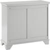 Maykoosh Classic Comfort Two-Compartment Tilt-Out Linen Hamper, Gray Finish, 31.13" L x 14.13" W x 29" H, Coastal Cottage Design, Easy Assembly, Versatile Linen Hamper for Bedrooms view 4