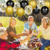 70th Birthday Balloons for Men, 15 Pcs Black Gold Happy 70th Birthday Balloons, Black Gold 70th Birthday Party Decorations Balloons for Men Women 70th Birthday Decor view 3